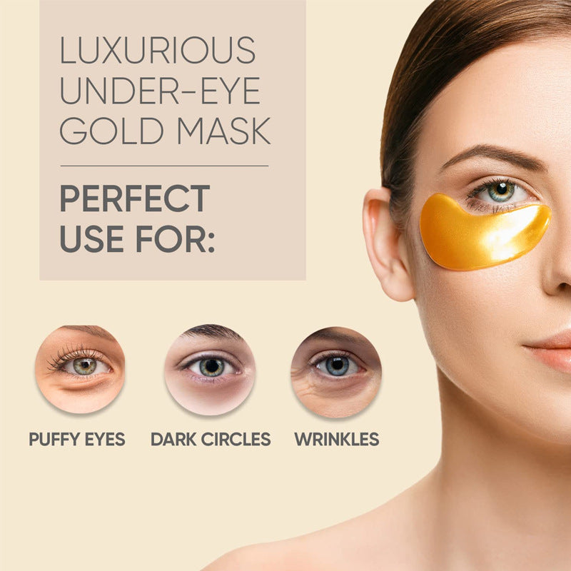 Gold Under-Eye Patches - 20 Pairs Anti Dark Circles & Wrinkles